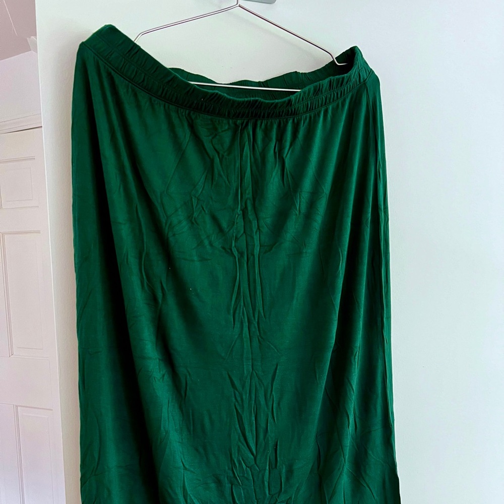Knit midi skirt